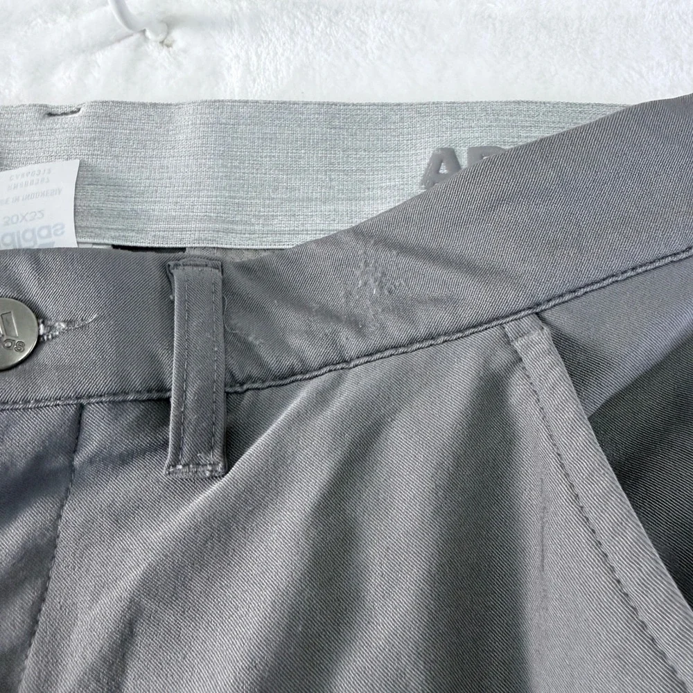 Adidas Golf Pants Mens 30x32 Gray Straight‎ Leg Performance Stretch